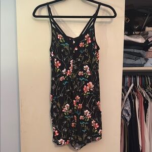 Express Floral Black romper